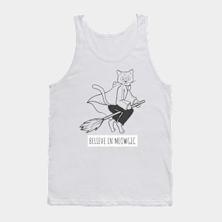 Cat believes in magic Tank Top